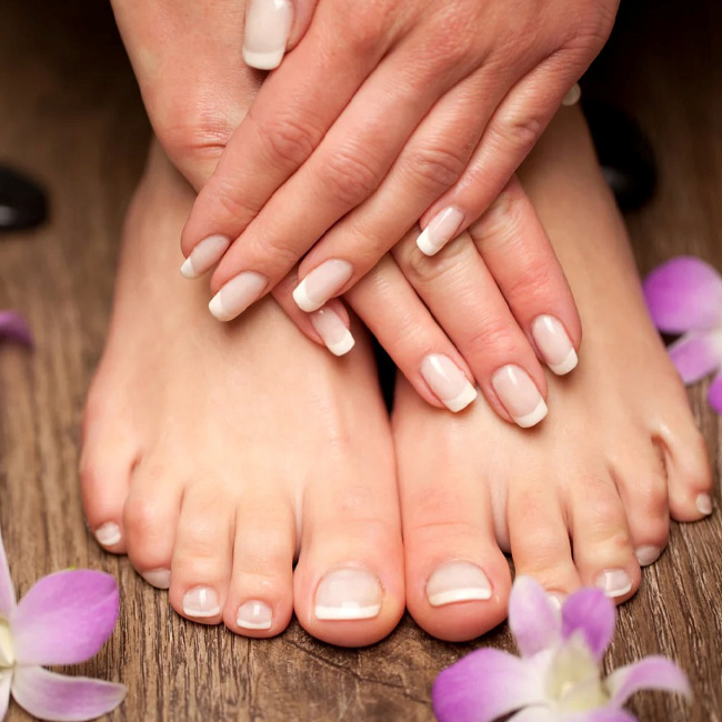 classic manicure and pedicure