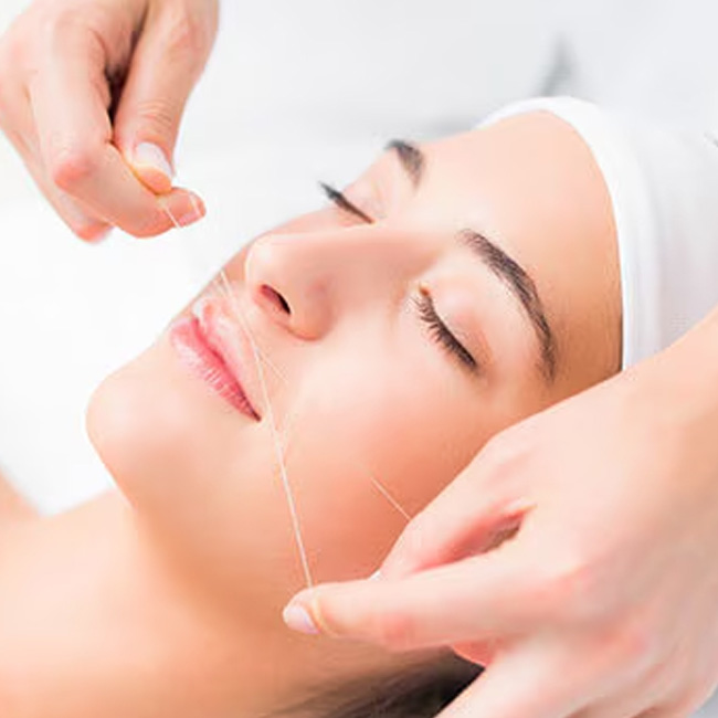 upper lip threading