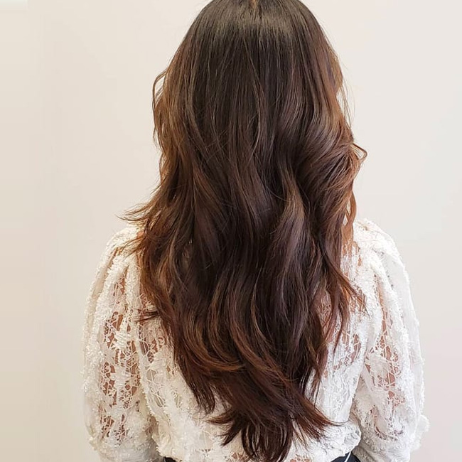 v shape cut